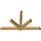 Ekena Millwork Kennewick Rough Sawn Timber Gable Bracket, Western Red Cedar, 72"W x 42"H x 4"D x 4"F, 14/12 Pitch GBW072X42X0404KEN00RWR - alternate 4